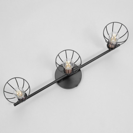 Lamp "Boston" 3x60W E14 black/copper-5