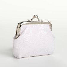 Women's wallet on the farmar, white color