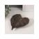 Souvenir ceramic stand "Sheet with veins" brown gloss 16x19.5x2.5 cm