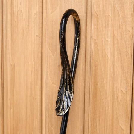 Fireplace brush, manual forging 45x10 cm-1