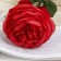 Artificial flowers "velvet rose" 10x65 cm, red