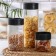 A set of containers for bulk products ASTI, 3 items: 500 ml, 1 l, 1.5 l, black color black