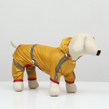 Combiason for dogs, demi-season, size XL (DS 31-33, OG 47-49, Osh 35-37 cm), yellow