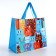 Household bag without fastening, blue/multi -colored color