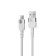Cable Accesstyle AM24 -T100, MicroUSB - USB, 2.4 A, TPU, fast charging, 1 m, white