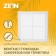 Ventilation grate Zein Lux LP170, 170 x 170 mm, with a grid, detachable