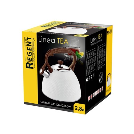 Teapot Regent Inox Tea, with a whistle, 2.8 l + a titt gift for brewing tea-4