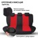 Autoshekhli university Autoprofi TT-902V BK/RD, polyester, velor, a set of 9 items, front row, rear row, black/red color