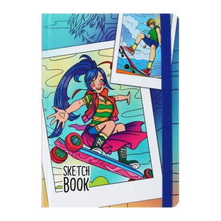 A5 sketchbook, 80 sheets of anime. Active weekend, hard cover, selective varnish, block 100 g/m2