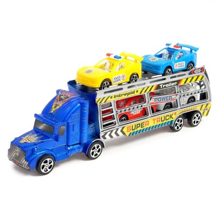Truck Inertial "Avtobos", with cars, MIX color-9