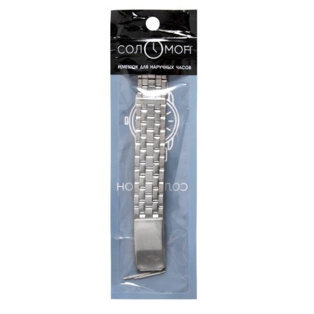 Solomon watch strap, 18 mm, metal, L-18 cm, silver-2