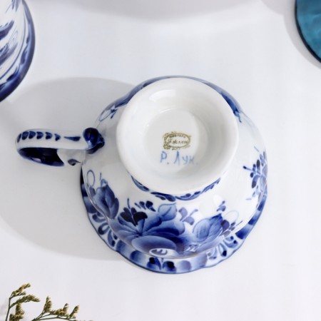 Tea couple "Grace", 300 ml, gzhel-5