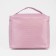 Cosmetic bag with a zipper, with a mirror, pink color