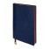 Organizer, B6, 116 sheets, cage, leatherette cover, brown cut, blue