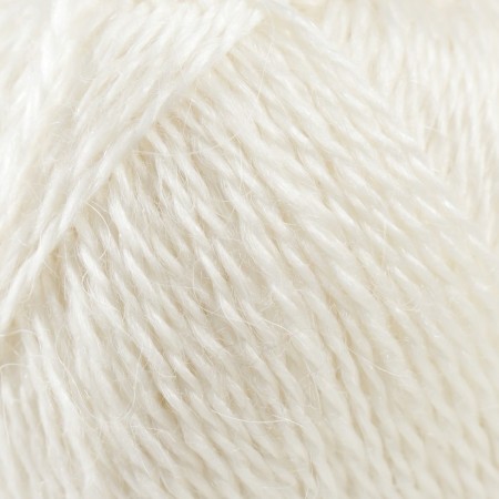 Angara luxury yarn 50% acrylic, 50% mohair 220m/50g (205 white)-2