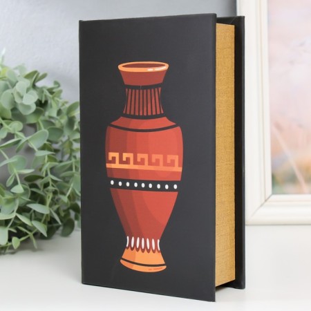 Safe Brush Tree leatherette "Greek vase" 21x13x5 cm-1