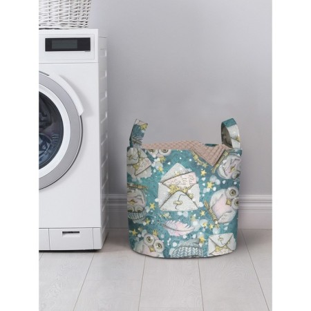 Basket for storage of things "Fairytale owl", size 35x35 cm