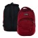 Youth backpack, 44 x 29 x 12 cm, ergonomic back, stavia "style" burgundy