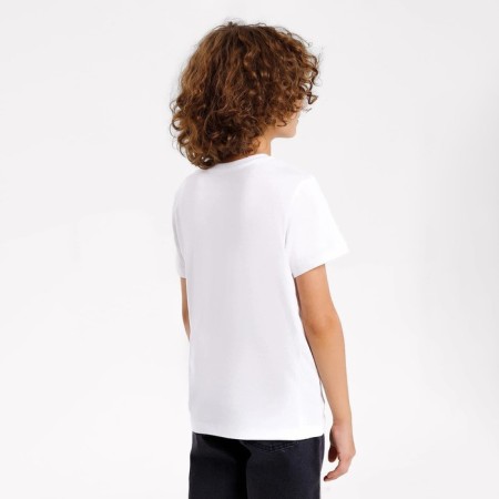 T -shirt for a boy, white color, height 104 cm-1