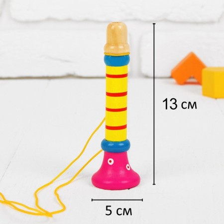 Musical toy "Dudchka on a rope", tall, Mix color-2