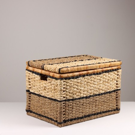 Wicker basket, 60x40x40 cm, algae, corn sheet