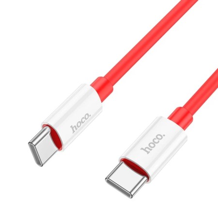 Cable Hoco X87, Type-C-Type-C, 3 A, 1 m, braid silicone, red-2
