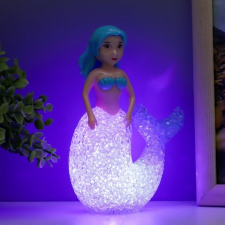Nightneck "Little Mermaid" Led RGB from 3xlr44 mix 10x10x15.5 cm Risalux-3