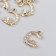 Decor for creativity Metal, plastic "Vetochka with a bead" 1.3x1.8 cm