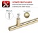 PELLILING HANEL, D = 12 mm, m/o 128 mm, gold color