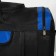 Road bag, 3 parts on lightning, external pocket, long belt, black/blue color