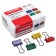 Paper clamps 19 mm, 12 pieces, Devente, metal, mix x 4 colors, cardboard box