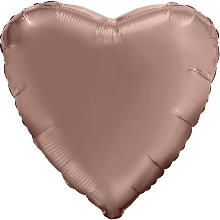 Foil ball 30 "Heart", mystic Latte, individual packaging