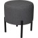 Pouffer "Charlie", 400 × 400 × 450 mm, artificial wool Cardif 20, dark gray color
