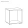 Alba Tumba, 400x361x420, white premium/oak craft gold