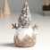 Polystone souvenir "Snowman in a cap of cones and stoopers" 10x8x17 cm