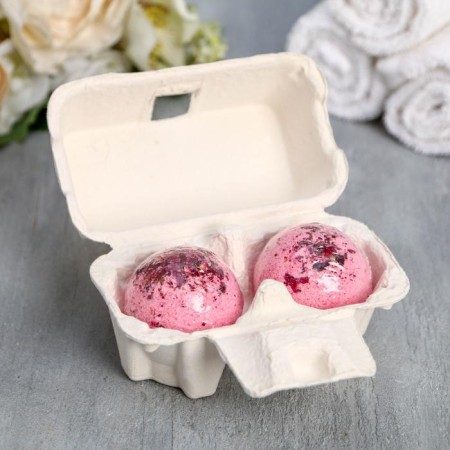 Gift set of cosmetics "Blave" with rose petals, bath bombs 2 x 40 g, Beauty Fox-3