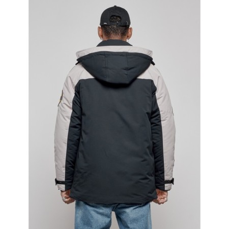 Male Winter jacket, size 48, dark blue color-3
