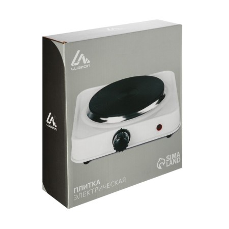 Electric tile Luazon LHP-002, 1 burner, 1000 W, heater disk, white-7