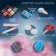 Sewing set, 29 items, in a plastic box, 10.5 × 8 × 2.5 cm, color mix
