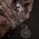 Bracelet male "Atlant" smooth, color silver, 21.7 cm