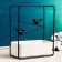 Pot on the stand "Birds" black, 21x17x8cm