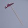 Topper with "Mom" decor, burgundy 13x4 cm