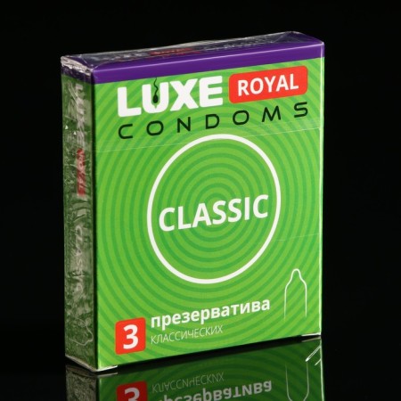 Luxe Royal Classic condoms are smooth, 3 pcs.
