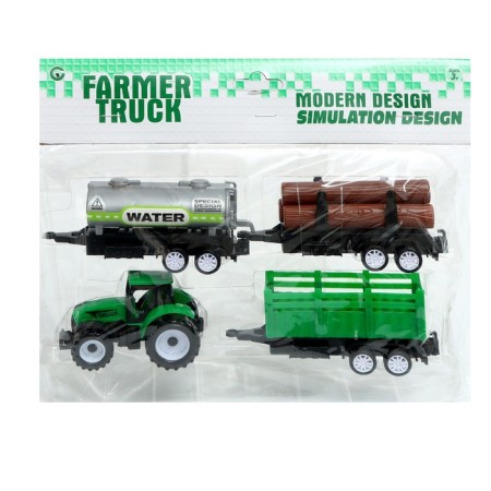 Set of game "Fermat", inertia, tractor, 3 trailers-6