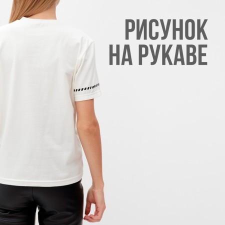 Women's T-shirt with Black Kant Basic Line Milk color, river 50-4