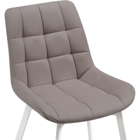 SHELS on the metal frame Chelsea Metal/velor, white/latte 50x60x80 cm-4