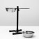 Stand with bowls, 2 x 700 ml, height 40 cm, collapsible, black