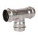 The tee of equivalent Rommer RSS-0013-000035, VPR, D = 35 mm, press, stainless steel