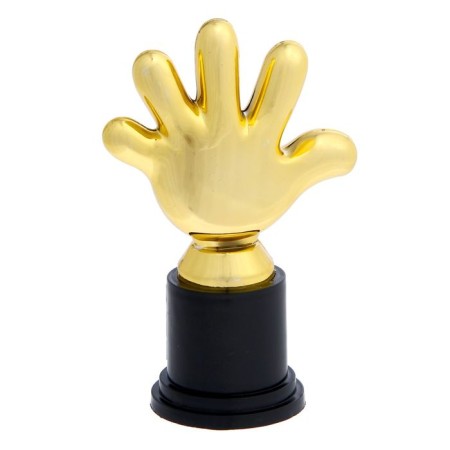 The award figure "For sports successes", five, cup, plastic, gold, 6.5 x 10.5 x 4 cm.-2