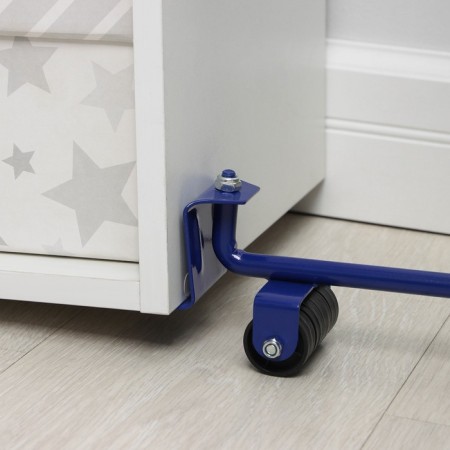 Set for moving furniture: jack, platforms on wheels, color mix-7